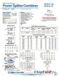 Datasheet SCN-2-19+ manufacturer Mini-Circuits